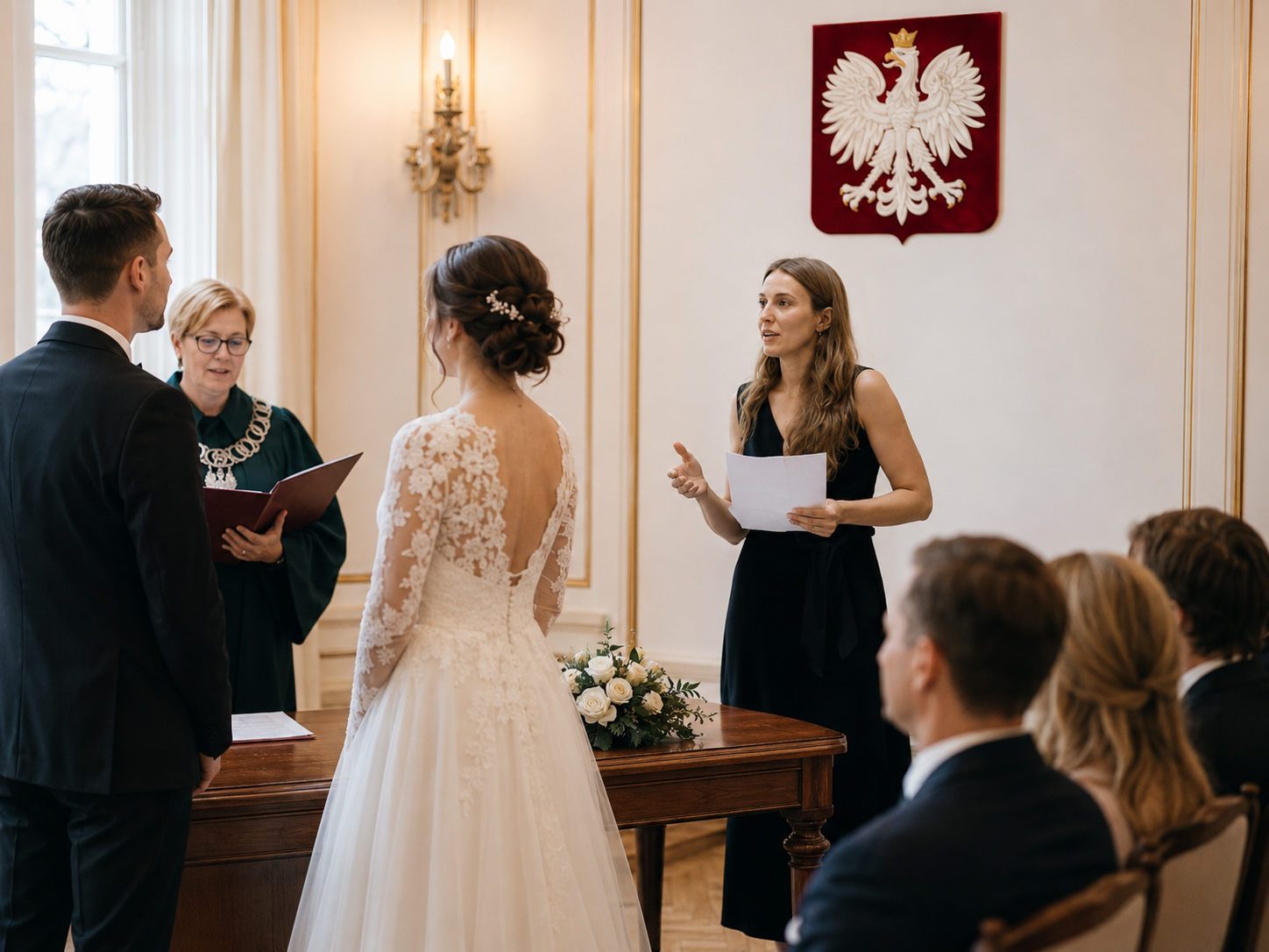 Tłumacz przysięgły języka ukraińskiego podczas ślubu cywilnego w USC Warszawa Podzamcze